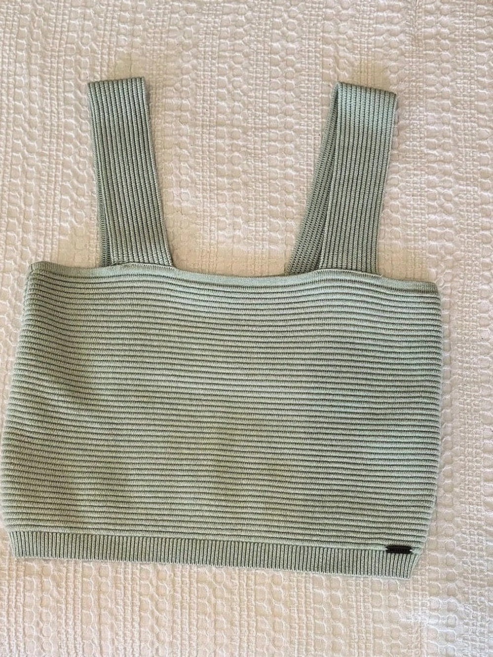 Hollister Green Knit Crop Top